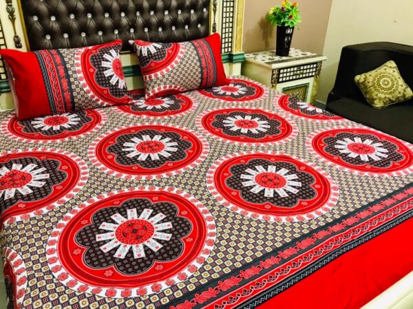 3D-Crystal Cotton Bedsheet