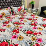 3D-Crystal Cotton Bedsheet