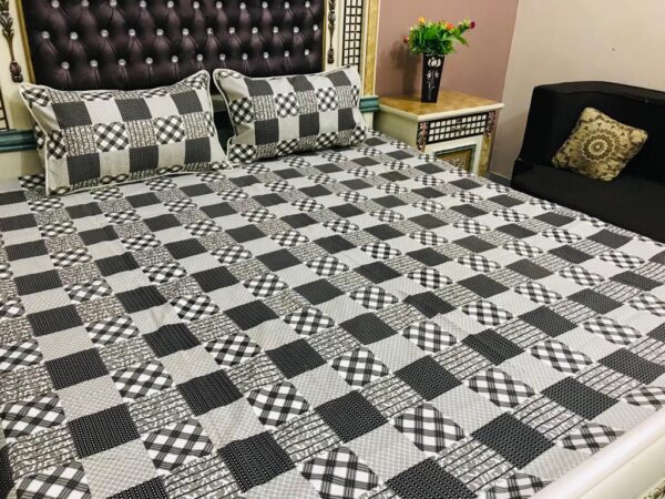 3D Crystal Cotton Bedsheet