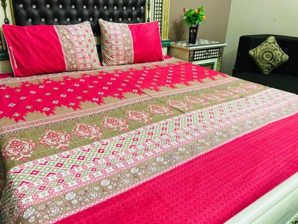 3D Crystal Cotton Bedsheet